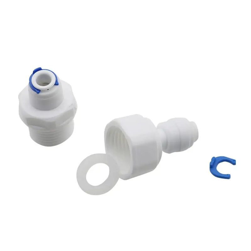 1/4" To 1/2" Male/Femal Thread Quick Connector Butt Pneumatic Pipe Connection Fittings Slip Lock Quick-connectors 1Pc