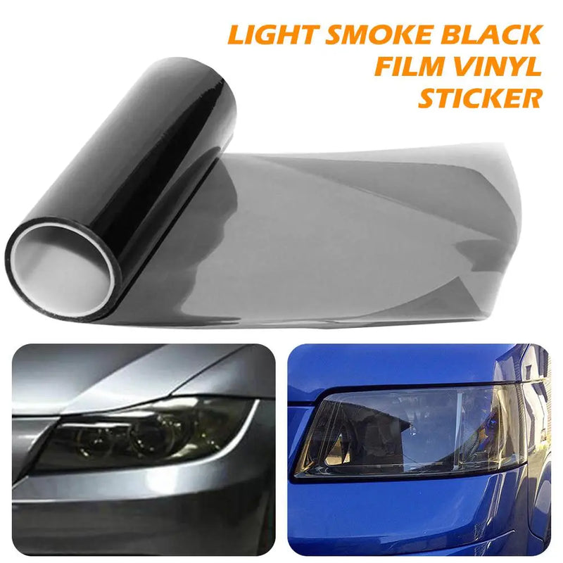 30x150cm Transparent Light Black Chameleon Car Tint Lighthouse Tail Light Headlights Fog Vinyl Smoke Film Foil Sticker Cover