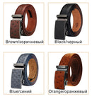 Maikun Luxus-Ledergürtel für Herren Original Design Straußenmaserung Automatische Schnalle Gürtel Ceinture Homme Cinto Masculino