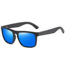 GM Neuankömmlinge Schwarze polarisierte Holzsonnenbrille für Herren Bambus-Sonnenbrille Rote UV400-Gläser Modische Fahrbrille Karton S5523