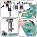 WEP 948-II Suction Tin Soldering Station 4 in 1 Sucker Tools Solder Iron Hot Air Gun BGA Rework Station