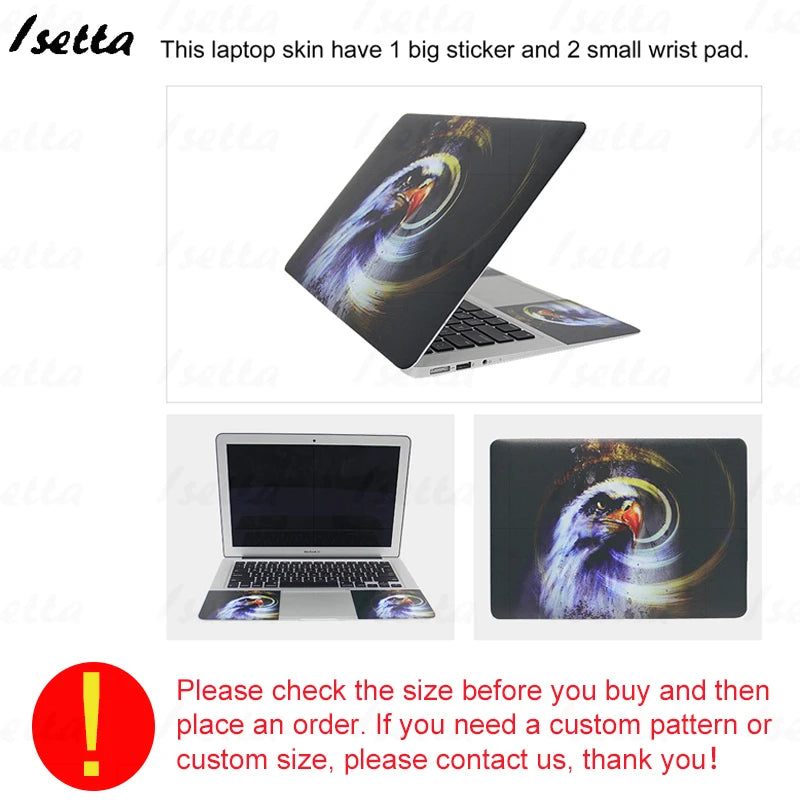 Animal Laptop Skin HP Protector 15.6 Cover Notebook Sticker Mackbook Art Decal for Dell Lenovo  Asus  Acer Customize Your Iamge