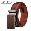 Maikun Luxus-Ledergürtel für Herren Original Design Straußenmaserung Automatische Schnalle Gürtel Ceinture Homme Cinto Masculino