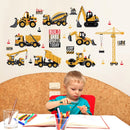 Cartoon Traktor Wandaufkleber DIY Transport Autos Wandtattoo Dekoration für Kinderzimmer Jungen Mädchen Kinder Schlafzimmer Wohnkultur