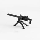 WW2 Military Weapon Building Blocks Maxine U.S. M1919A4 Heavy Machine Guns Japanese Army Figure Accessories Educational Toy C237