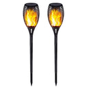 4Pcs Solar Flame Lamp Outdoor Torch Lights IP65 Safety Waterproof Light Flicker Lights for Garden Decoration Landscape Lawn Lamp