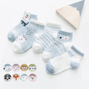 5Pairs/lot 0-3Y Infant Baby Socks Baby Socks for Boys Girls Cotton Mesh Newborn Toddler First Walkers Baby Clothes Accessories
