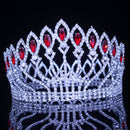 Crystal Queen Hochzeit Tiara Krone Braut Festzug Haarschmuck Barock Diadem Kopfschmuck Damen Braut Kopfschmuck Accessoires
