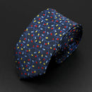 Trendy Design Men's Microfiber Jacquard Necktie Animal Plant Skull Flower Woven Tie Wedding Party Father's Day Birthday Gift