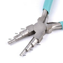 pandahall 1 Set DIY Jewelry Tool Sets with Wire Looping Forming Pliers 6 Step Multi-Size Barrels Round Nose Plier Copper Wires