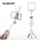 Ulanzi MT-08 SLR Camera Smartphone Vlog Tripod Mini Portable Tripod with Cold Shoe Phone Mount for iPhone Android