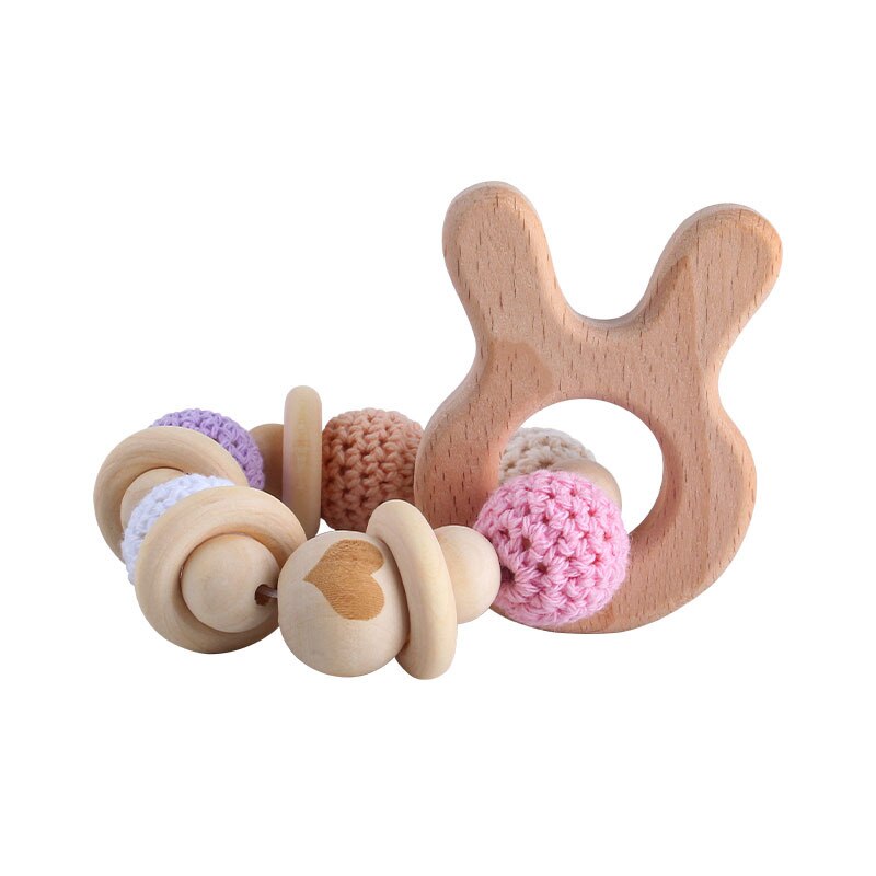 Montessori Toys Baby 0 12 Months Wooden Baby Rattles Make Sound Sensory Game Baby Development Toys Rattle Toys For Babies 1 Year