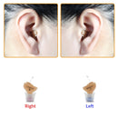 Meling Q10 Hearing Aid Mini Flesh Color Stealth Hearing Amplifier Portable Aids10A Battery Left Right Help Elderly People