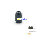 50pcs/lot DIY Blocks Building Bricks Cylindrical Educational Assemblage Construction Toys for Children Size Compatible Brand