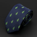 Trendy Design Men's Microfiber Jacquard Necktie Animal Plant Skull Flower Woven Tie Wedding Party Father's Day Birthday Gift