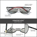 KINGSEVEN Brand Photochromic Sunglasses For Men Women Polarized UV400 Sun Glasses Chameleon Lenses Aluminum Driving Eyewear