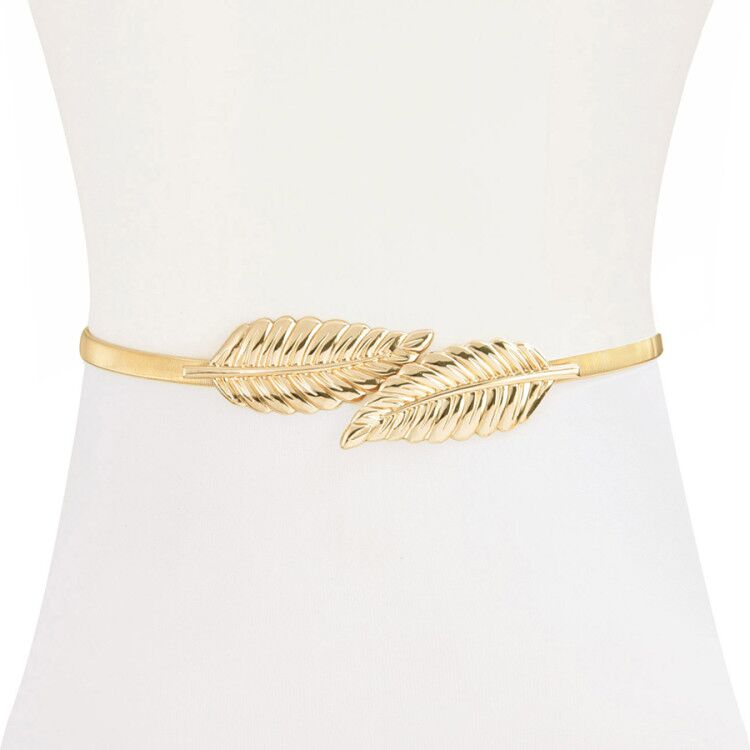 Fashion Western Vintage Belt Sequined Metal Belt For Women Ladies Mirror Decoration Dress Belt Wild Gold Dress Chain Belts