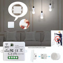 WIFI Mini switch Tuya Smart Life APP Push Button Light Switch RF 433Mhz Wall Panel DIY Relay Module Timer Google Home Alexa