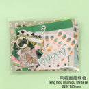 JIANWU Literary album series Tape sticker material paper set Simple   Decoration basics journal ins Writable diary