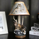 Modern Resin Wolf Table Lamps for Living Room Bedroom Animal Desk Lamp Led Stand Light Fixtures Bedside Office Home Art Decor