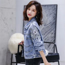 2026 Spring New Loose Heavy Embroidered Denim Jacket Women's Trendy Wild Thin Ins Harajuku Tops Femme Jeans Coat Autumn Girl 101