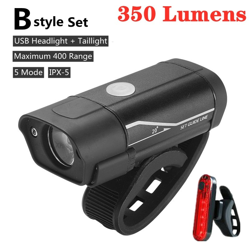 WEST BIKING Front Bicycle Light USB Rechargeable LED Bike Light Waterproof Cycling Headlight Climbing Safety Flashlight Lamps