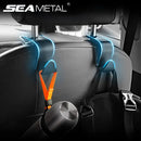 4pcs Car Seat Hook Headrest Hanger Universal Seat Back Stretchable Hook for Bags Handbags Clothes Multifunctional Clips Bracket