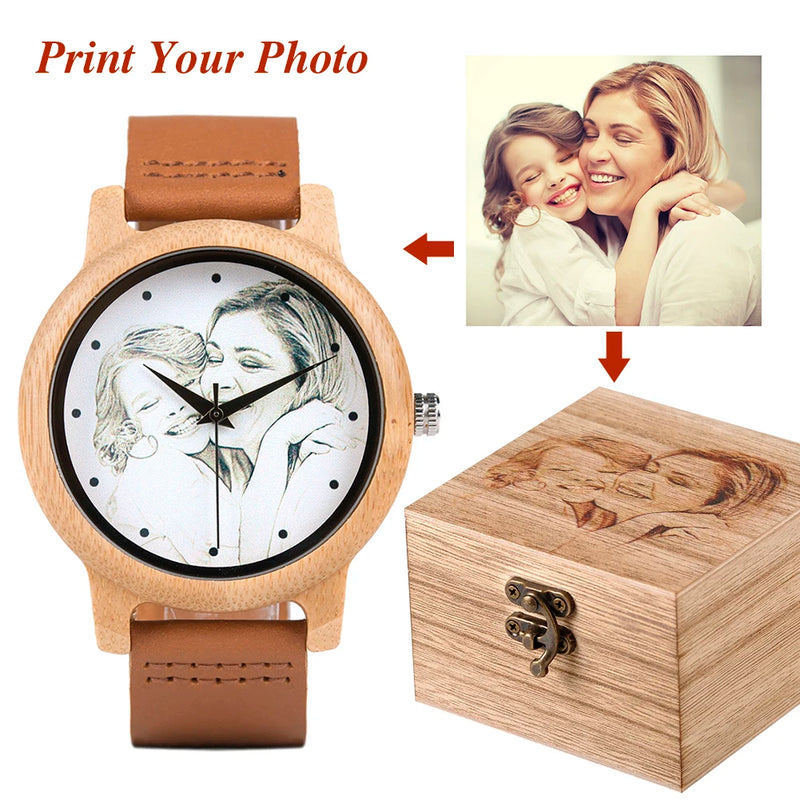Engrave Customized Logo Fee for Bamboo Wood Watches Paper Bamboo and Wooden Gift Boxes(Only Logo Fee Do niot Include product)