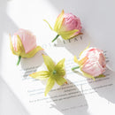 Wholesale Artificial Flowers Silk Tea Buds Fake Roses Wedding Decorative Christmas Wreaths Home Decorations DIY Gifts Box Pompom