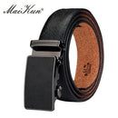 Maikun Luxus-Ledergürtel für Herren Original Design Straußenmaserung Automatische Schnalle Gürtel Ceinture Homme Cinto Masculino