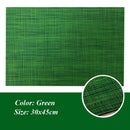 2/4/6Pcs Placemats PVC Dining Table Mat Weave Disc Pads Bowl Coasters De Cozinha 30*45cm Plate Bar Kitchen Coffee Table Mat