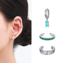 MODIAN 1 Stück Regenbogen Ohrclips 925 Sterling Silber Mode Einzigartige Kleine Manschettenohrringe Für Frauen Mädchen Edler Schmuck Accessoires