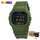 SKMEI Multifunctional Digital Sport Watch Men 2 Time Count Down Mens Wristwatches Fashion Retro Male Watches reloj hombre 1628