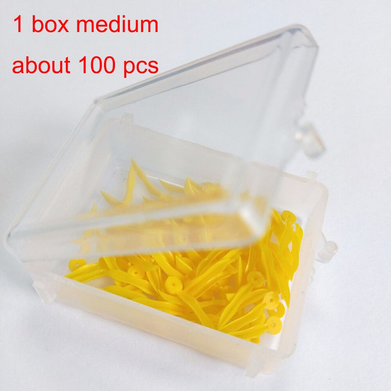 100 pcs Dental Disposable Wedge with Hole All 4 Sizes Dentist Materials Dentistry Insturment Dental Tools Teeth Wedge 4 Color