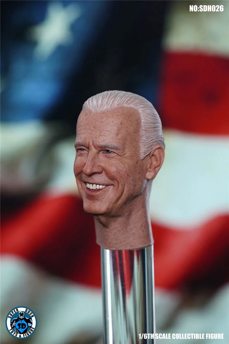 SUPER DUCK 1/6 SDH026 America President Joe Biden Head Sculpt For 12" Male TBL PH Body Action Figure Body Dolls Toy In Stock