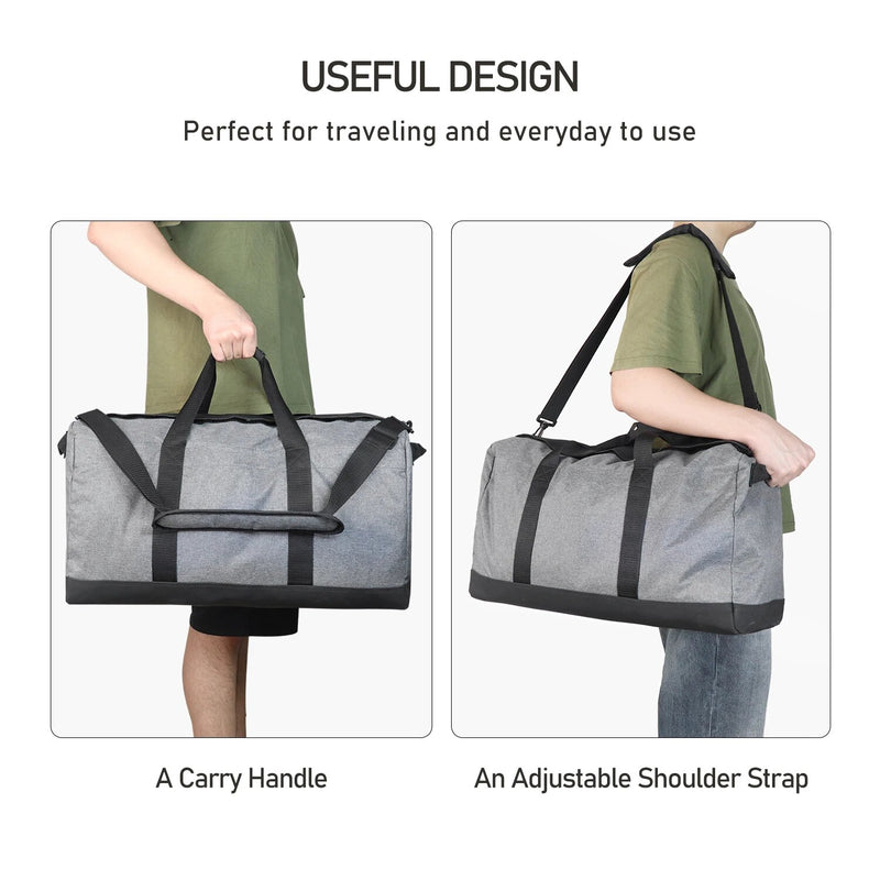 FIREDOG Smell Proof Travel Organizer Storage Foldable Large Capacity Duffle Bag