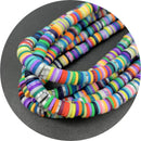 400pcs/Lot 3/4/5/6mm 16inch Round Slice Clay Beads Spacer Beads Polymer Clay Beads For Jewelry Making DIY Handmade Accessories