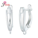 New Statement DIY Earrings Clasps Hooks For Woman Handmade Jewelry Making Accessories Fashion Design Cubic Zirconia Earrings