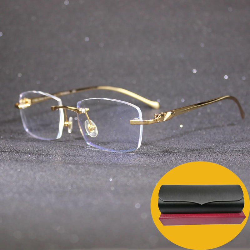 Clear Glasses Frame for Women and Men Carter Eyewear on Reading Computer  Eyeglasses Transparent Panther Decoration Accessories