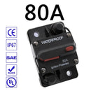30A 40A 50A 60A 70A 80A 100A 120A 150A 200A 250A 300A AMP Circuit Breaker Fuse Reset 12-48V DC Car Boat Auto Waterproof