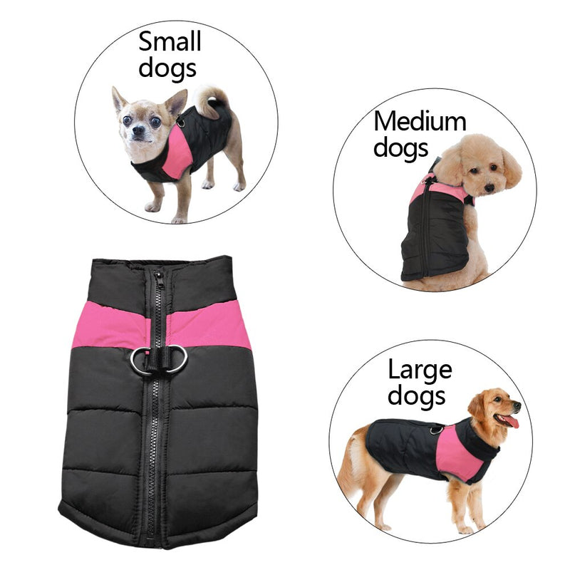 Super Warm Dog Clothes French Bulldog Chihuahua Pet Clothes Small Medium Large Dogs Jacket Coat Waterproof Vest Coustume S-7XL