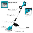Gisam 10Inch Brushless Electric Lawn Mower 36000RPM Grass Trimmer Length Adjustable Garden Power Tool For Makita 18V Battery Pin