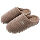 New Women Men Autumn Winter Warm Slippers Home Bedroom Casual Non Slip Shoes Couples Indoor Soft Sole Cotton Plush Slides