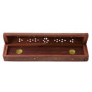 Ancient Wooden Incense Stick Holder Burning Joss Insence Box Insense Burner