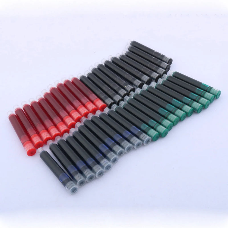 51pcs Fountain Pen ink refills diameter 2.6mm 3.4mm standards international Stationery Office supplies INK PEN