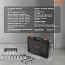 VEVOR 26 PCS Pull & Press Sleeve Kit Steel Bush Bearing Removal & Installation Set Bush Removal Insertion Sleeve Tools with Case