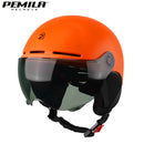 PEMILA Bicycle Helmet With Goggles Cycling Helmet Full Edge Wrapping Technology Bike Helmet Road MTB E-bike MTB Bicycle Helmet