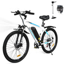 EVERCROSS TECH EK15 Electric bike adult, 26 E-boat with removable battery 36V 12Ah, 7 speeds, Range 35-90km