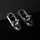 New  Keychain  Key Holder Keyring Men's Fashion Key Chain Gift Metal Key Ring Car Styling Auto Car Accessories（ Orange, Blue）