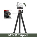 Ulanzi MT-11 Octopus Flexibles Stativ für Telefon SLR DSLR Gopro Kamera Stativ Ausziehbar 1/4'' Schraube mit Kugelkopf Cold Shoe Telefonclip
